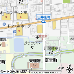 奈良県天理市富堂町76-2周辺の地図