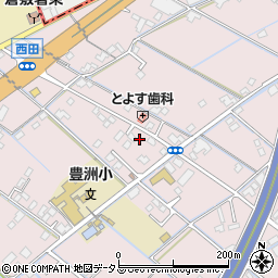 西田遊園周辺の地図