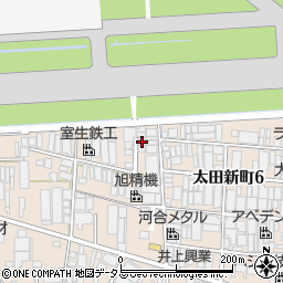 大阪府八尾市太田新町4丁目10周辺の地図