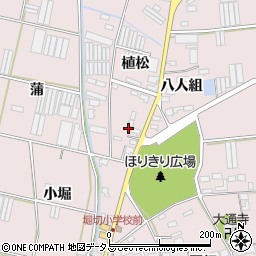 愛知県田原市堀切町植松33周辺の地図