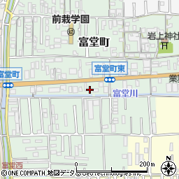 奈良県天理市富堂町206周辺の地図