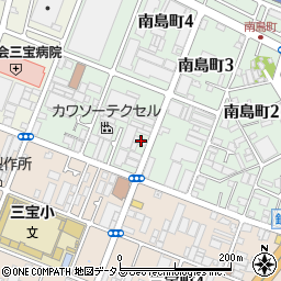 大阪府堺市堺区南島町4丁147周辺の地図