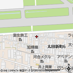 大阪府八尾市太田新町4丁目3周辺の地図