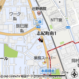 大阪府八尾市志紀町南3丁目周辺の地図