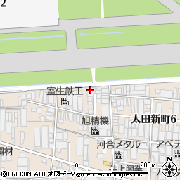 大阪府八尾市太田新町4丁目15周辺の地図