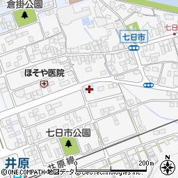 岡山県井原市七日市町841周辺の地図