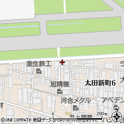 大阪府八尾市太田新町4丁目11周辺の地図