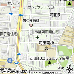 府営苅田住宅周辺の地図