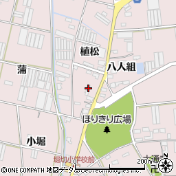 愛知県田原市堀切町植松30周辺の地図