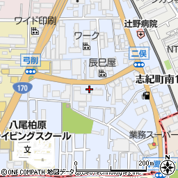 大阪府八尾市志紀町南周辺の地図