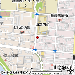 ヤマエ久野大阪支店周辺の地図