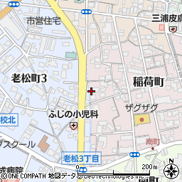 岡山県倉敷市稲荷町4-29周辺の地図