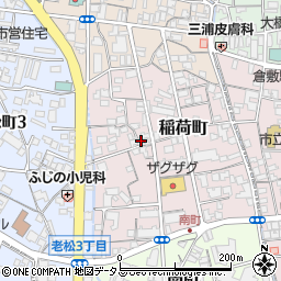 岡山県倉敷市稲荷町3-16周辺の地図