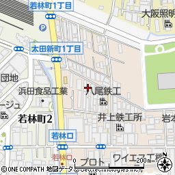 大阪府八尾市太田新町1丁目208周辺の地図