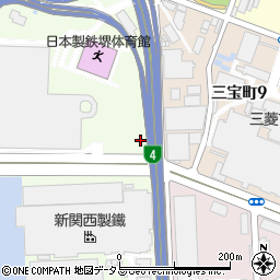 三宝入口周辺の地図