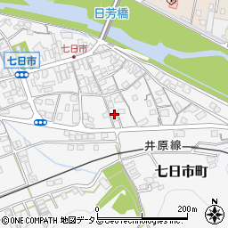 岡山県井原市七日市町765周辺の地図