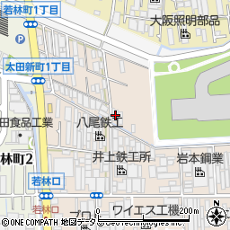 大阪府八尾市太田新町1丁目121周辺の地図