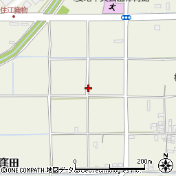 奈良県生駒郡安堵町窪田周辺の地図