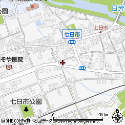 岡山県井原市七日市町794周辺の地図