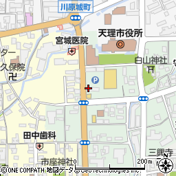 松屋天理店周辺の地図