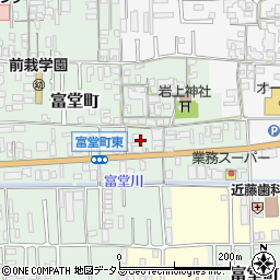 奈良県天理市富堂町196-4周辺の地図