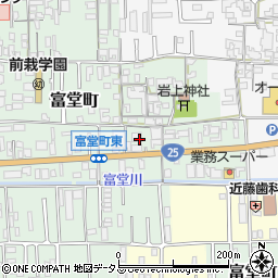 奈良県天理市富堂町196-4周辺の地図