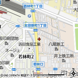 ファミリーマート八尾太田新町店周辺の地図