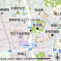 倉敷中央図書館周辺の地図