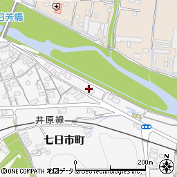 岡山県井原市七日市町693周辺の地図