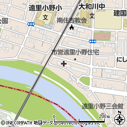 市営遠里小野住宅５号館周辺の地図