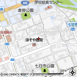 岡山県井原市七日市町74周辺の地図