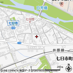 岡山県井原市七日市町777周辺の地図
