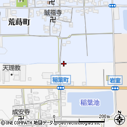 奈良県天理市稲葉町周辺の地図