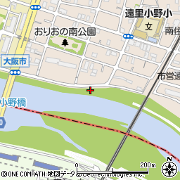 大阪府大阪市住吉区遠里小野6丁目10周辺の地図