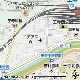 ニチアス株式会社　王寺工場周辺の地図