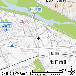 岡山県井原市七日市町761周辺の地図