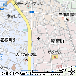 岡山県倉敷市稲荷町4周辺の地図