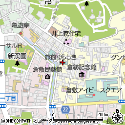 くらしき桃子 倉敷本店周辺の地図
