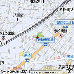 岡山県倉敷市老松町周辺の地図