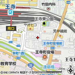 焼肉天道王寺駅前店周辺の地図