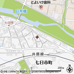 岡山県井原市七日市町686周辺の地図