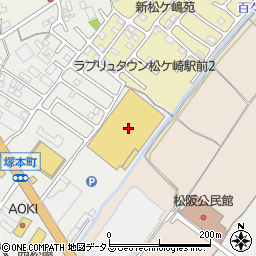 ダイソーホームセンターコーナン松阪塚本店周辺の地図