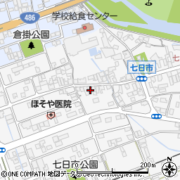 岡山県井原市七日市町596周辺の地図