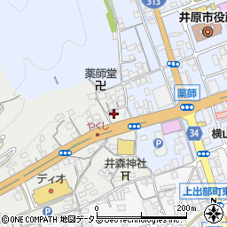 岡山県井原市笹賀町23周辺の地図