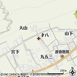 愛知県田原市越戸町才八周辺の地図