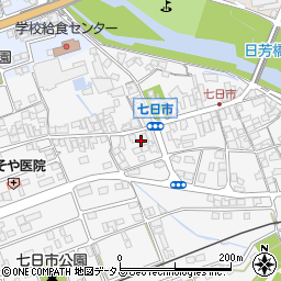岡山県井原市七日市町610周辺の地図