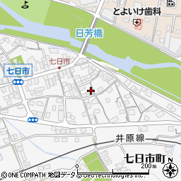 岡山県井原市七日市町672周辺の地図