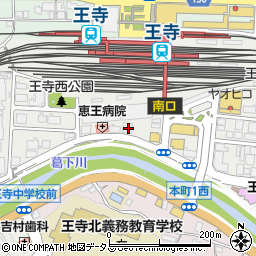 かごの屋 奈良王寺店周辺の地図