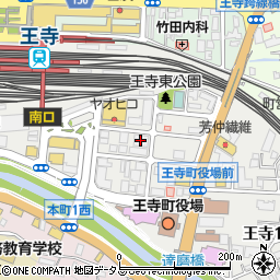 大和信用金庫王寺支店周辺の地図