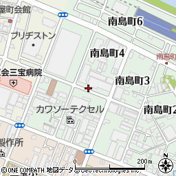 大阪府堺市堺区南島町4丁周辺の地図